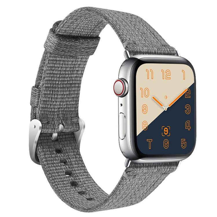Super godt Apple Watch Series 4 44mm Nylon Rem - Sølv#serie_2