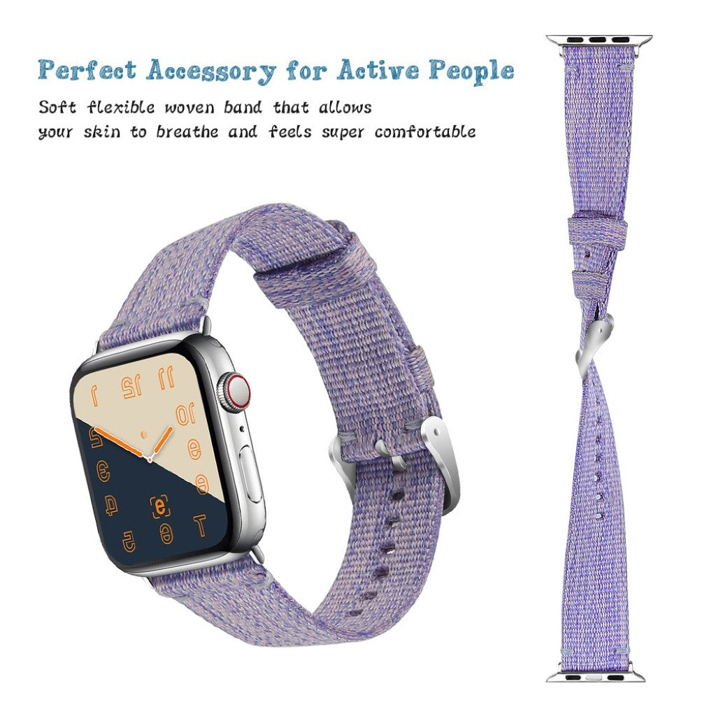 Super godt Apple Watch Series 4 44mm Nylon Rem - Lilla#serie_4