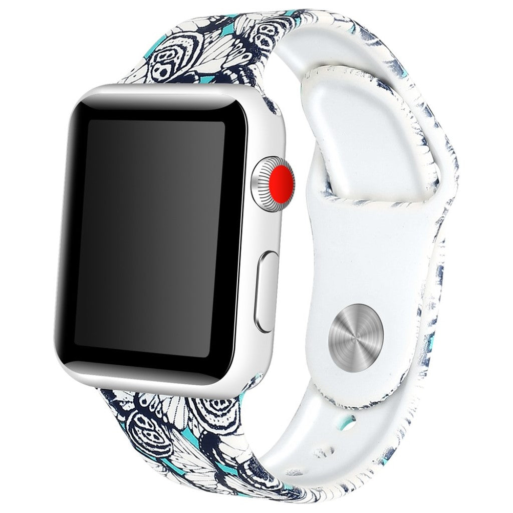 Fed Apple Watch Series 4 44mm Silikone Rem - Flerfarvet#serie_5