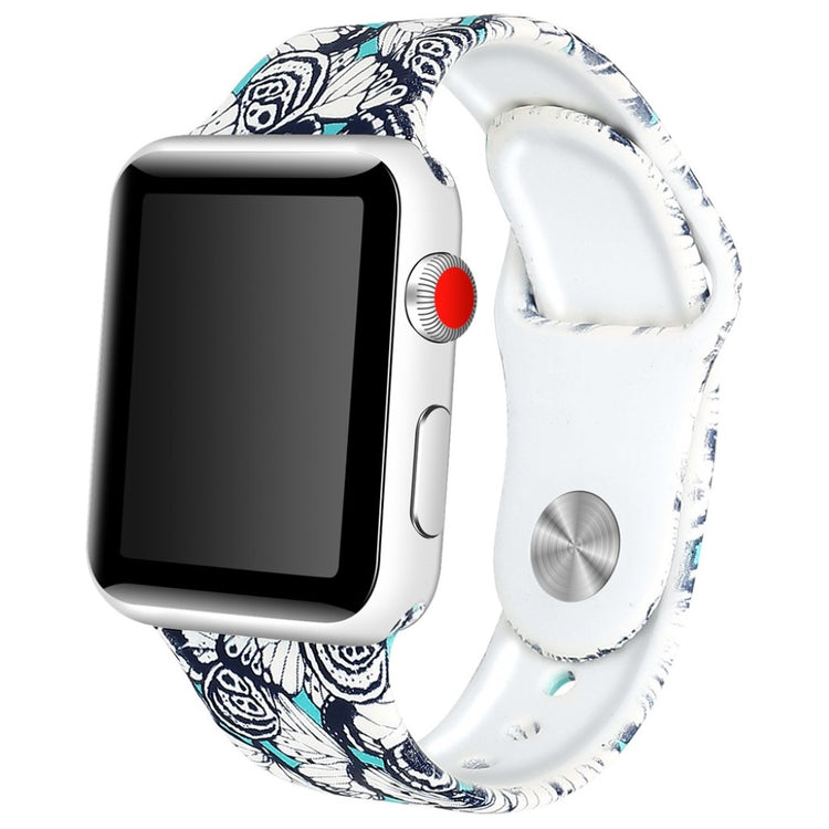 Fed Apple Watch Series 4 44mm Silikone Rem - Flerfarvet#serie_5
