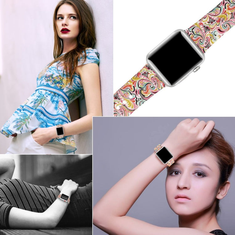 Fed Apple Watch Series 4 44mm Silikone Rem - Flerfarvet#serie_7