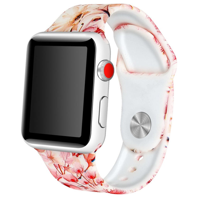 Fed Apple Watch Series 4 44mm Silikone Rem - Flerfarvet#serie_8