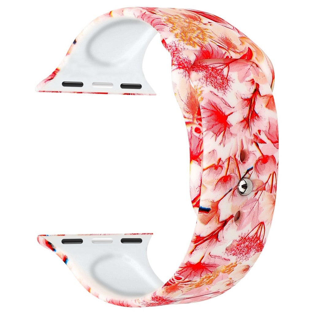 Fed Apple Watch Series 4 44mm Silikone Rem - Flerfarvet#serie_8