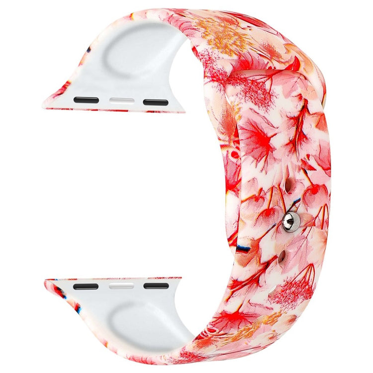 Fed Apple Watch Series 4 44mm Silikone Rem - Flerfarvet#serie_8