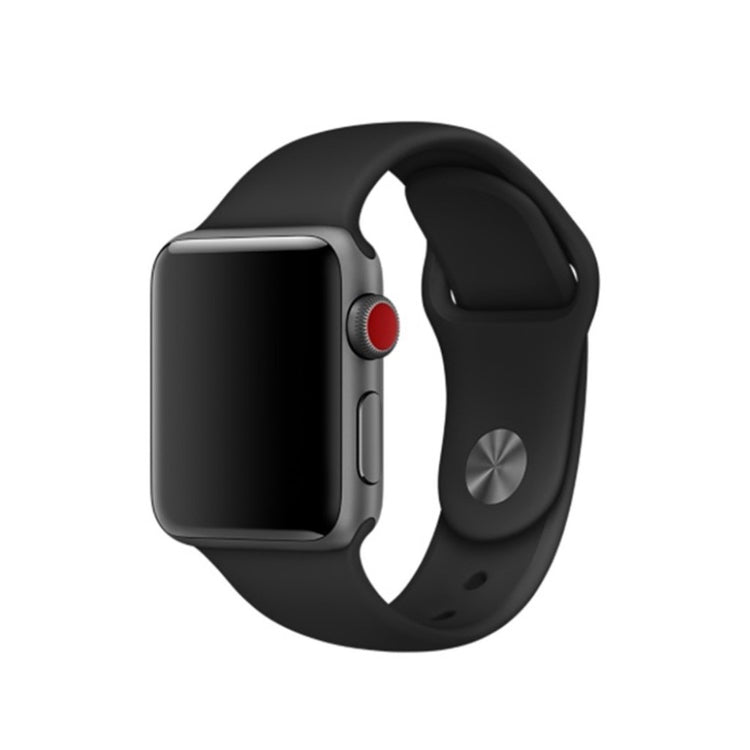 Helt vildt hårdfør Apple Watch Series 4 44mm Silikone Rem - Sort#serie_1