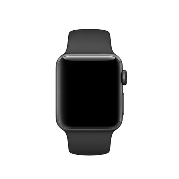 Helt vildt hårdfør Apple Watch Series 4 44mm Silikone Rem - Sort#serie_1