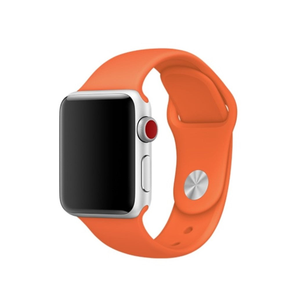 Helt vildt hårdfør Apple Watch Series 4 44mm Silikone Rem - Orange#serie_12