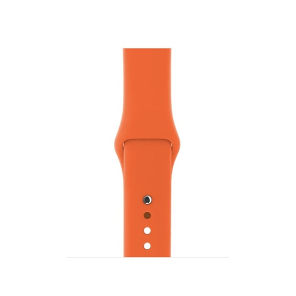 Helt vildt hårdfør Apple Watch Series 4 44mm Silikone Rem - Orange#serie_12