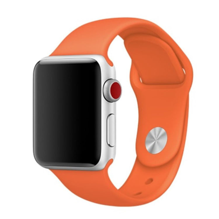 Helt vildt hårdfør Apple Watch Series 4 44mm Silikone Rem - Orange#serie_12