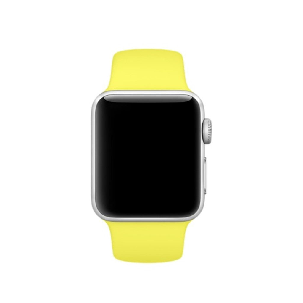 Helt vildt hårdfør Apple Watch Series 4 44mm Silikone Rem - Gul#serie_13