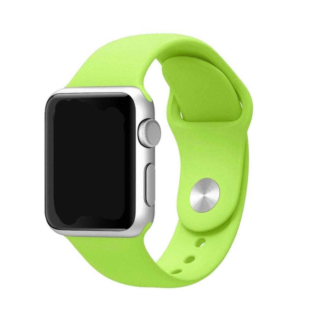 Helt vildt hårdfør Apple Watch Series 4 44mm Silikone Rem - Grøn#serie_14