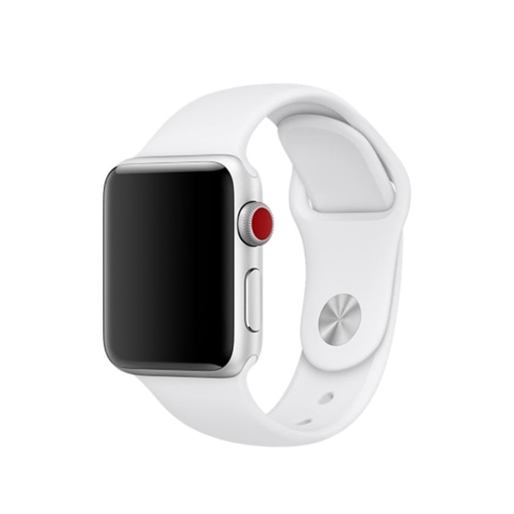 Helt vildt hårdfør Apple Watch Series 4 44mm Silikone Rem - Sølv#serie_2