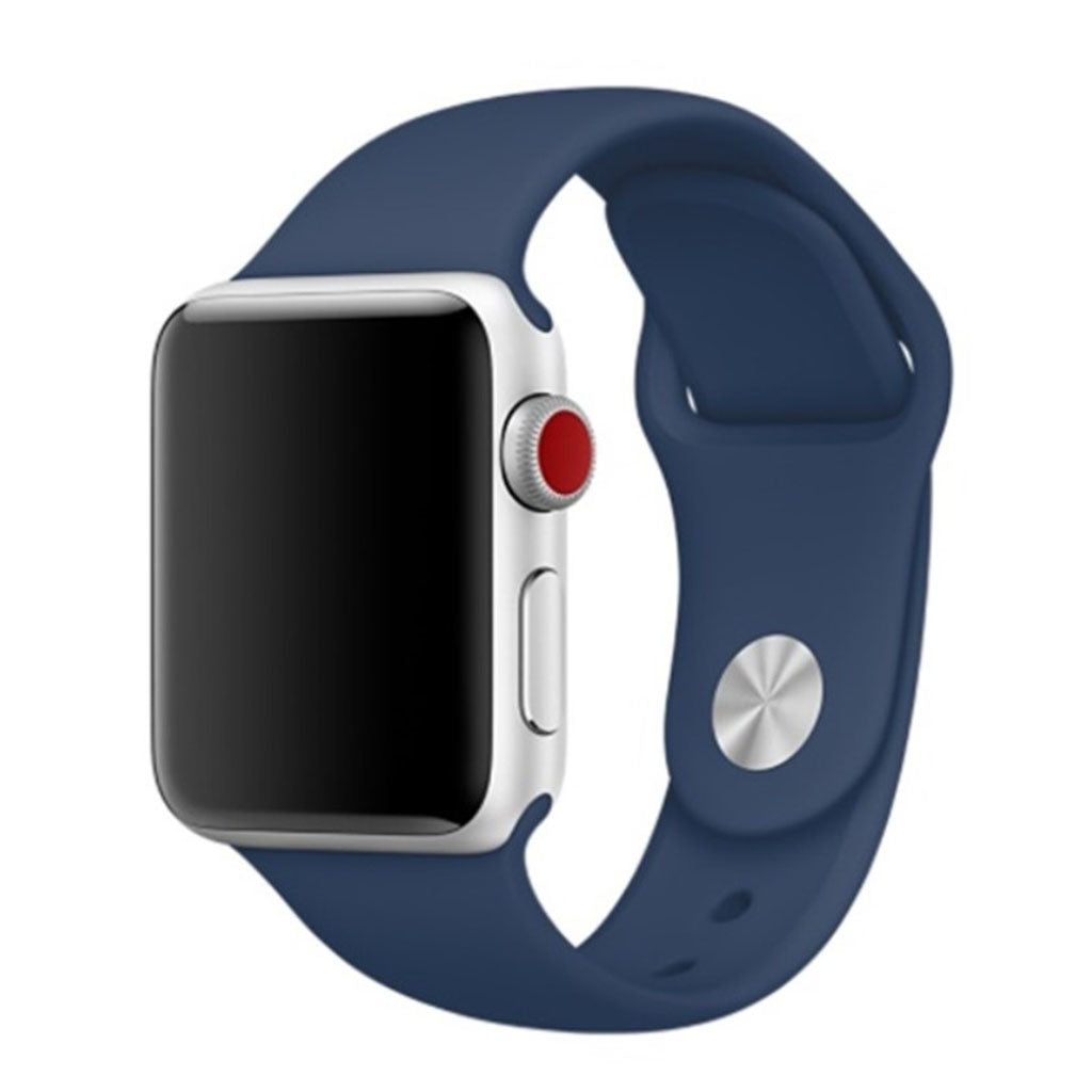 Helt vildt hårdfør Apple Watch Series 4 44mm Silikone Rem - Blå#serie_20