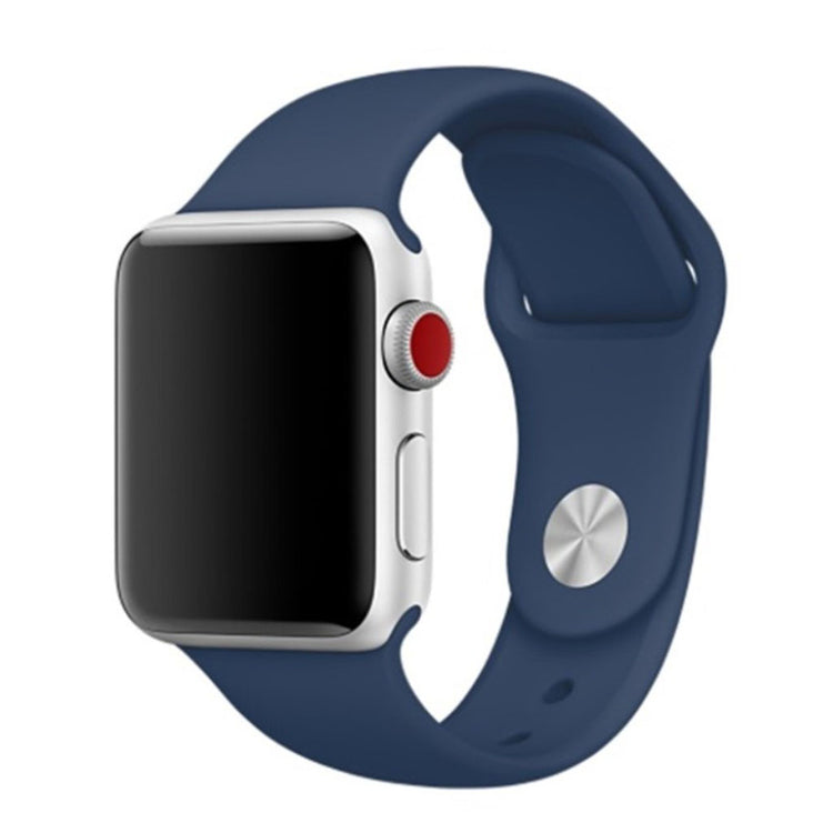 Helt vildt hårdfør Apple Watch Series 4 44mm Silikone Rem - Blå#serie_20