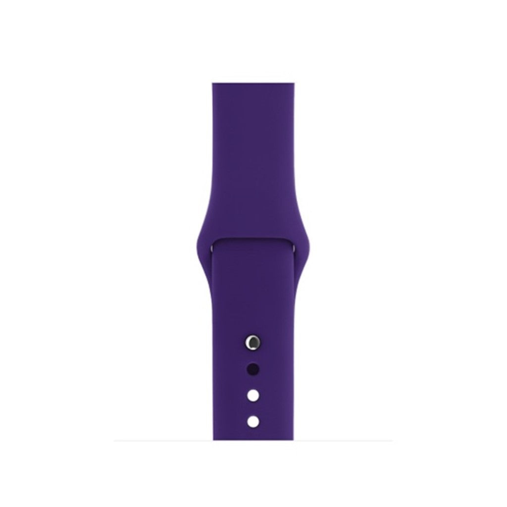 Helt vildt hårdfør Apple Watch Series 4 44mm Silikone Rem - Lilla#serie_23