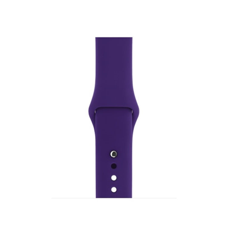 Helt vildt hårdfør Apple Watch Series 4 44mm Silikone Rem - Lilla#serie_23
