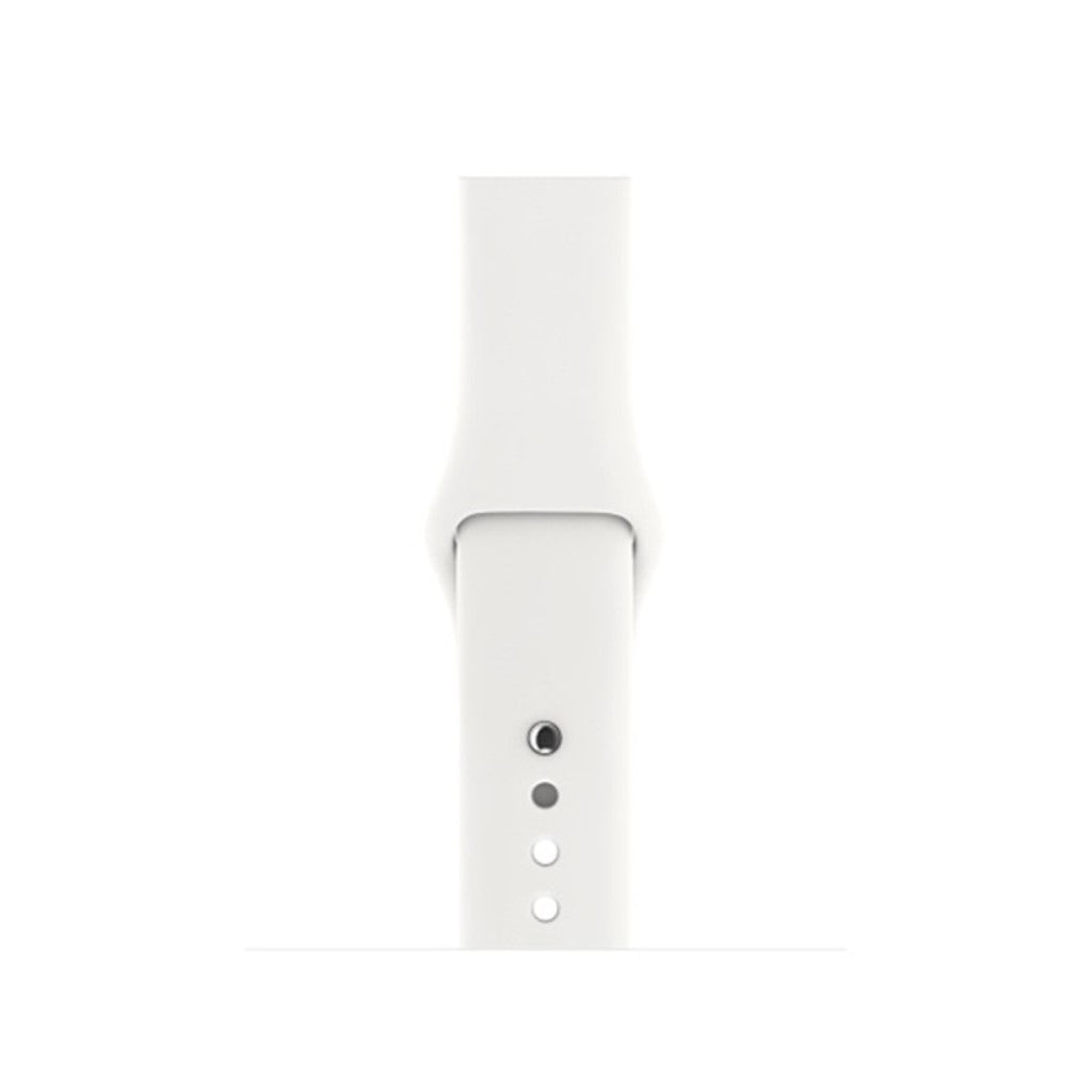 Helt vildt hårdfør Apple Watch Series 4 44mm Silikone Rem - Hvid#serie_3