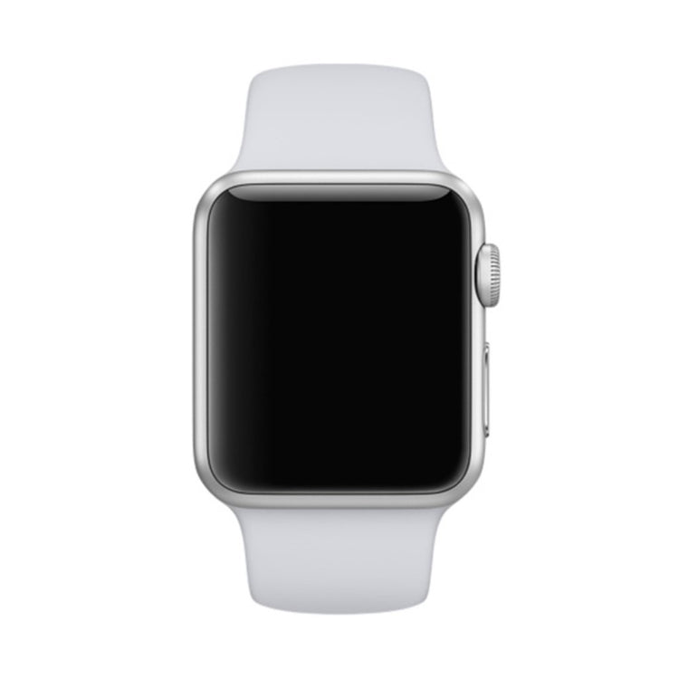 Helt vildt hårdfør Apple Watch Series 4 44mm Silikone Rem - Sølv#serie_5