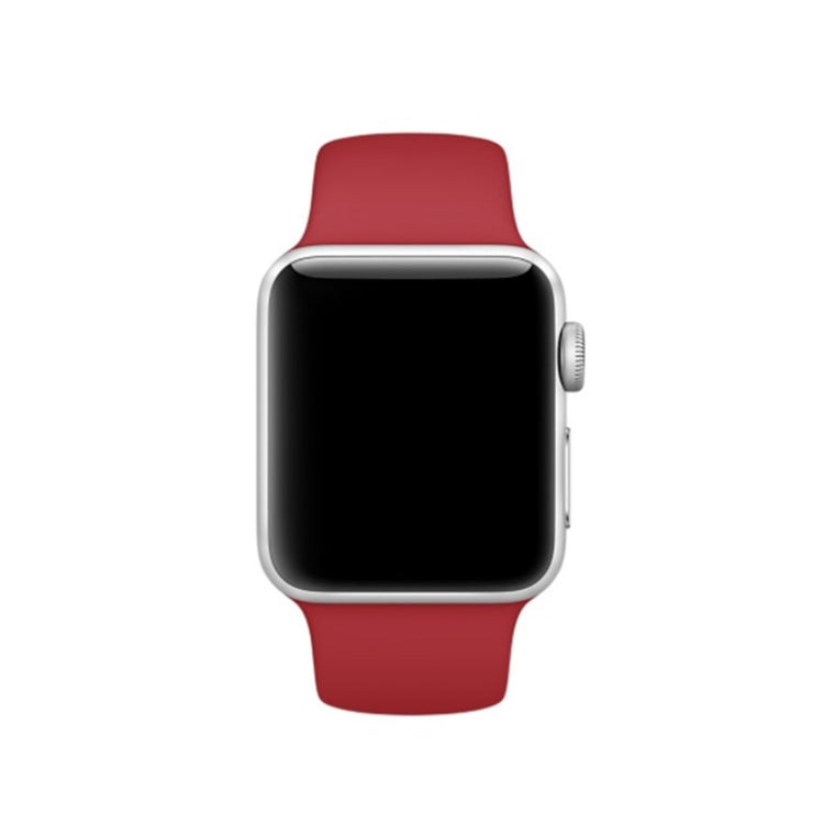 Helt vildt hårdfør Apple Watch Series 4 44mm Silikone Rem - Rød#serie_6