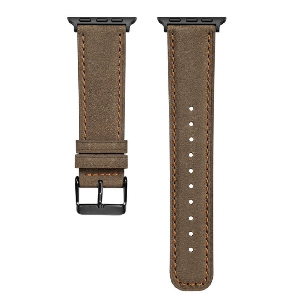 Vildt fantastisk Apple Watch Series 4 44mm Ægte læder Rem - Brun#serie_3