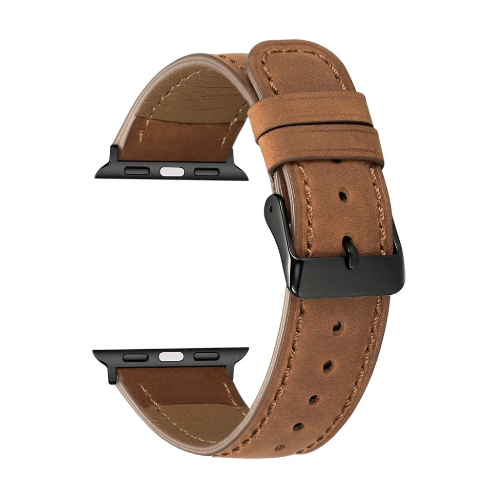 Vildt fantastisk Apple Watch Series 4 44mm Ægte læder Rem - Brun#serie_4