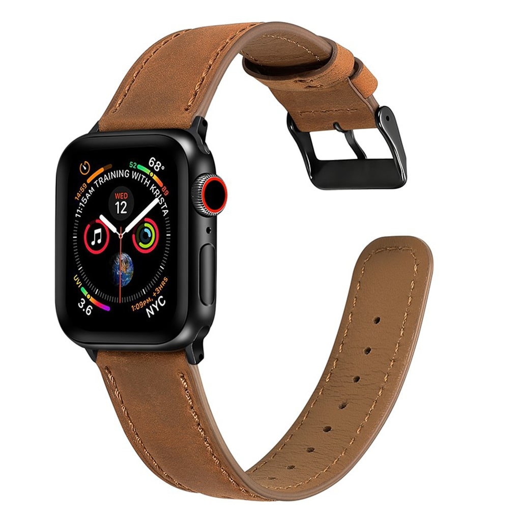 Vildt fantastisk Apple Watch Series 4 44mm Ægte læder Rem - Brun#serie_4