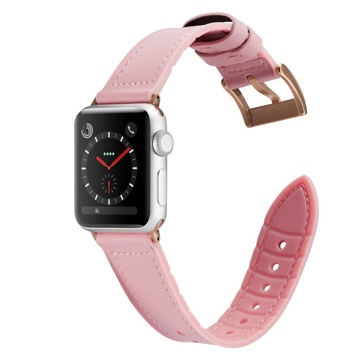 Rigtigt fantastisk Apple Watch Series 4 44mm Kunstlæder Rem - Pink#serie_2