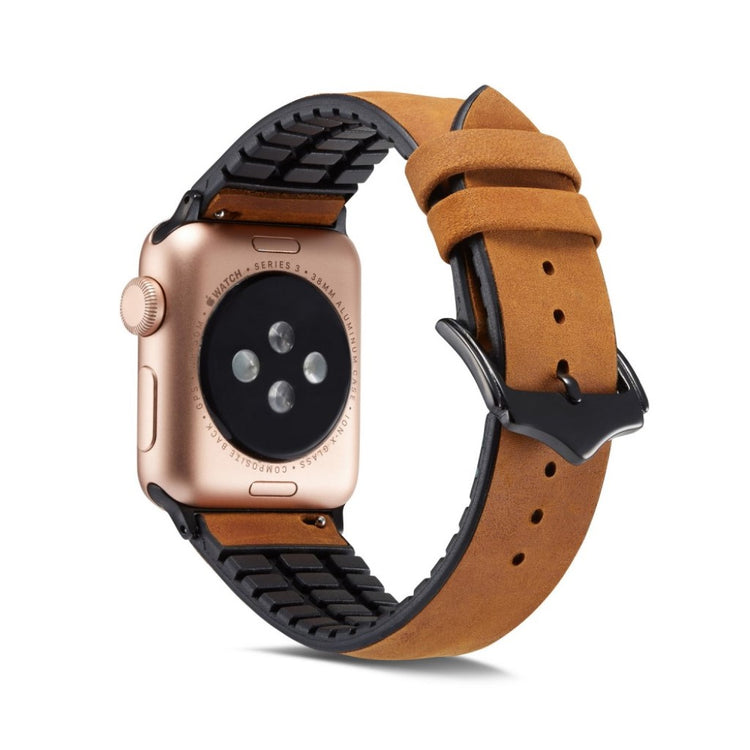 Rigtigt fantastisk Apple Watch Series 4 44mm Kunstlæder Rem - Brun#serie_5