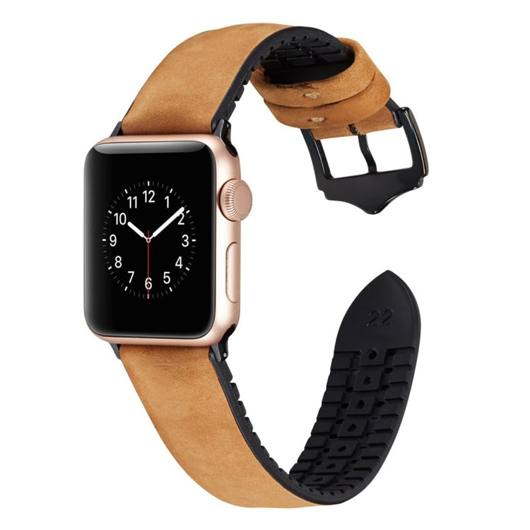 Rigtigt fantastisk Apple Watch Series 4 44mm Kunstlæder Rem - Brun#serie_5