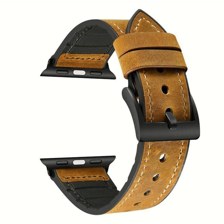 Helt vildt fed Apple Watch Series 4 44mm Ægte læder Rem - Brun#serie_3