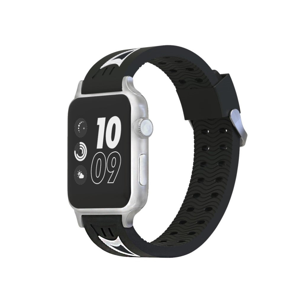 Fremragende Apple Watch Series 4 44mm Silikone Rem - Sort#serie_1