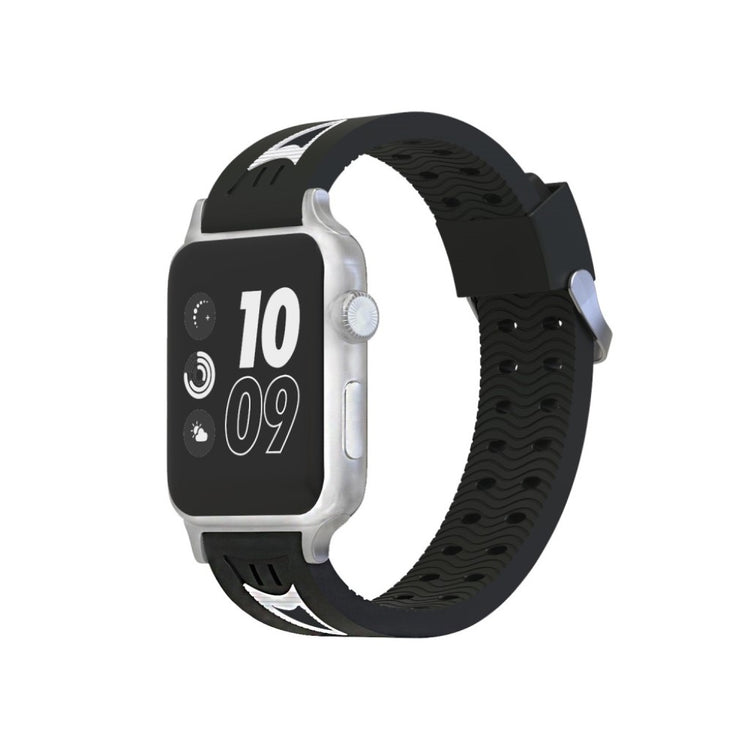 Fremragende Apple Watch Series 4 44mm Silikone Rem - Sort#serie_1