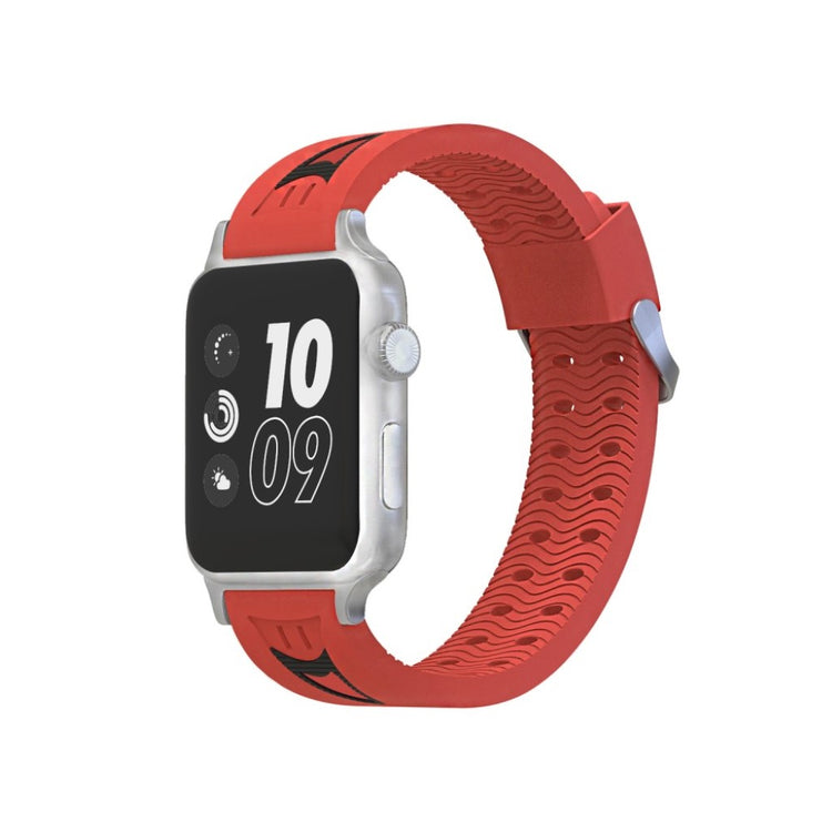 Fremragende Apple Watch Series 4 44mm Silikone Rem - Rød#serie_4