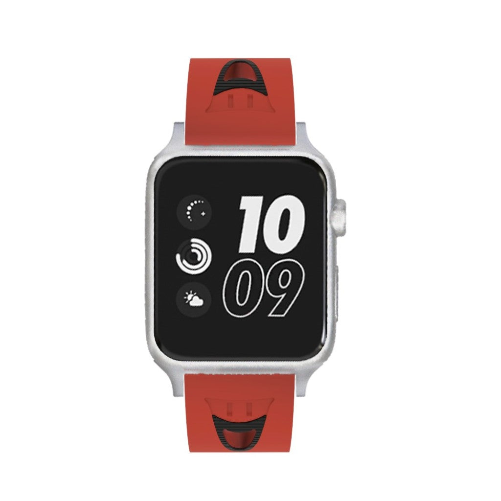 Fremragende Apple Watch Series 4 44mm Silikone Rem - Rød#serie_4