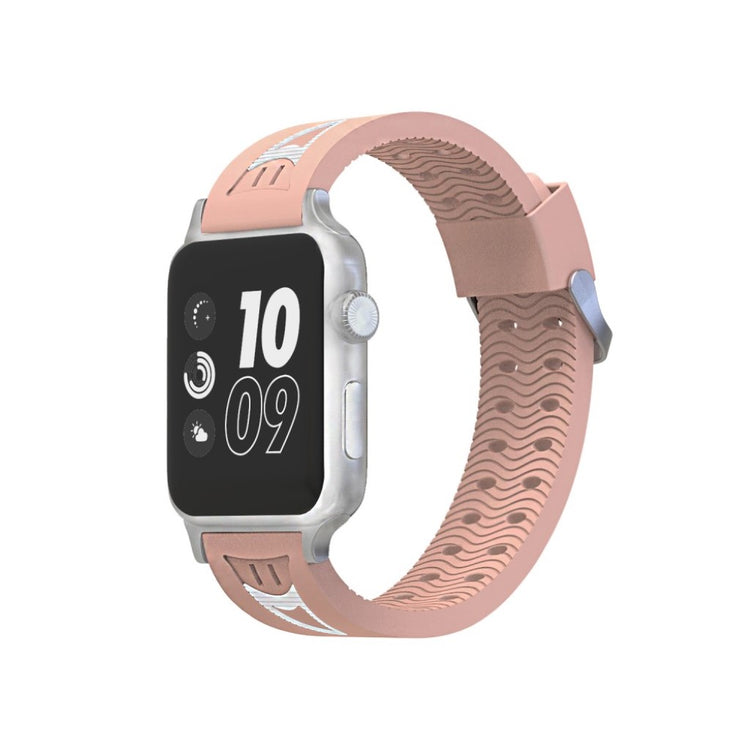 Fremragende Apple Watch Series 4 44mm Silikone Rem - Pink#serie_5