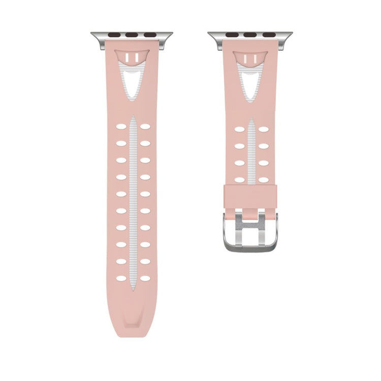 Fremragende Apple Watch Series 4 44mm Silikone Rem - Pink#serie_5