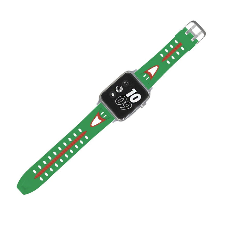 Fremragende Apple Watch Series 4 44mm Silikone Rem - Grøn#serie_6