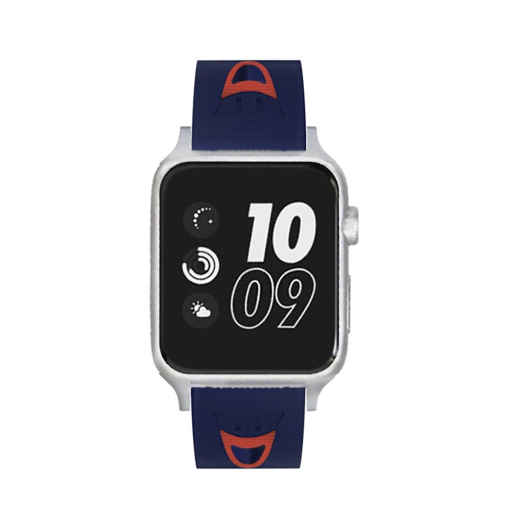 Fremragende Apple Watch Series 4 44mm Silikone Rem - Blå#serie_8