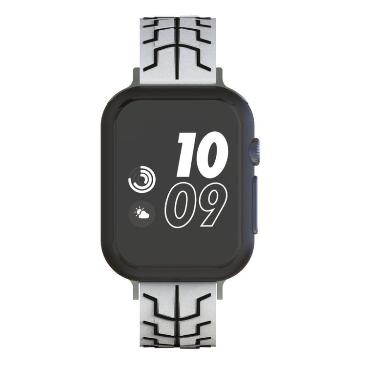 Mega fed Apple Watch Series 4 44mm Silikone Rem - Hvid#serie_2