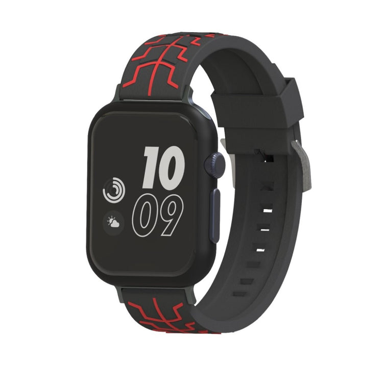 Mega fed Apple Watch Series 4 44mm Silikone Rem - Sort#serie_3