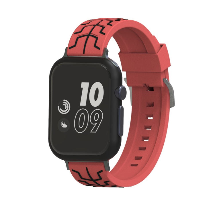Mega fed Apple Watch Series 4 44mm Silikone Rem - Rød#serie_4