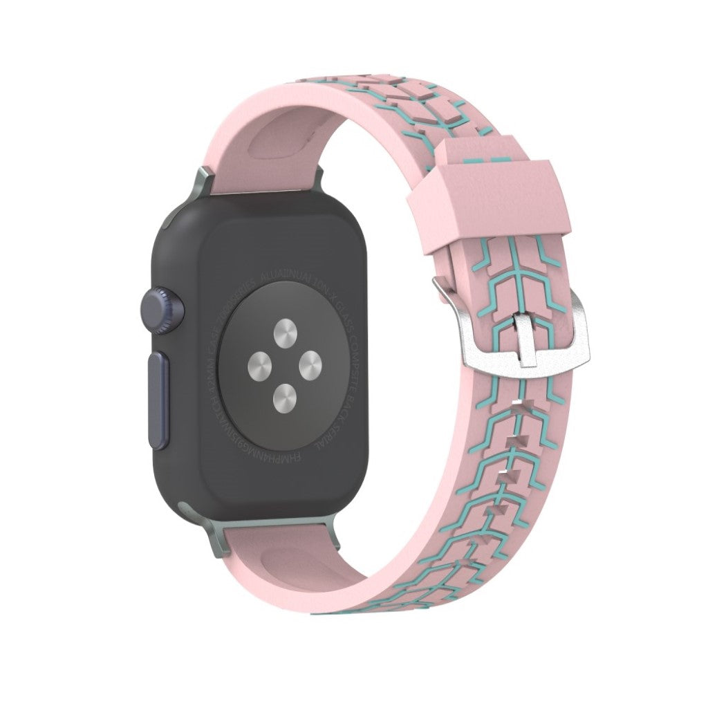 Mega fed Apple Watch Series 4 44mm Silikone Rem - Brun#serie_5
