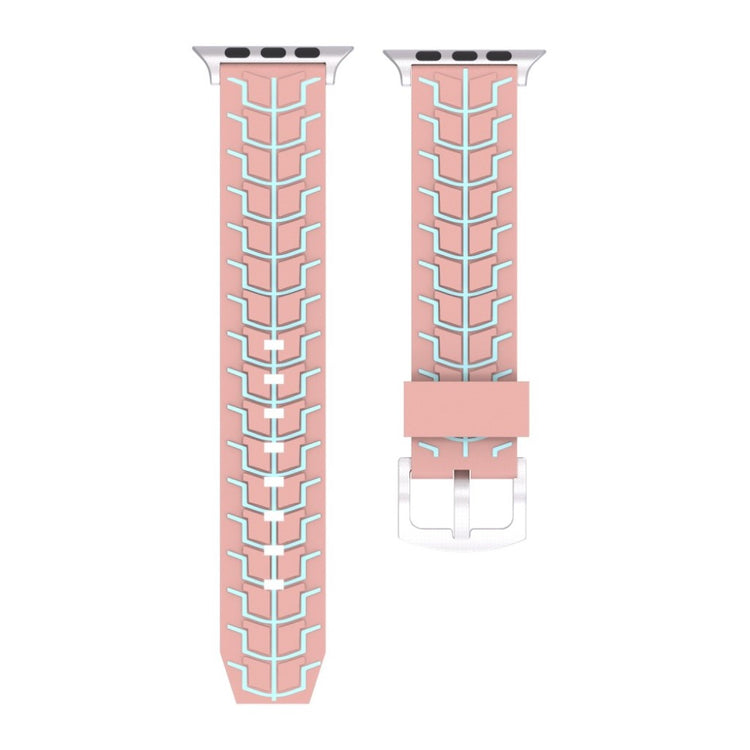 Mega fed Apple Watch Series 4 44mm Silikone Rem - Brun#serie_5
