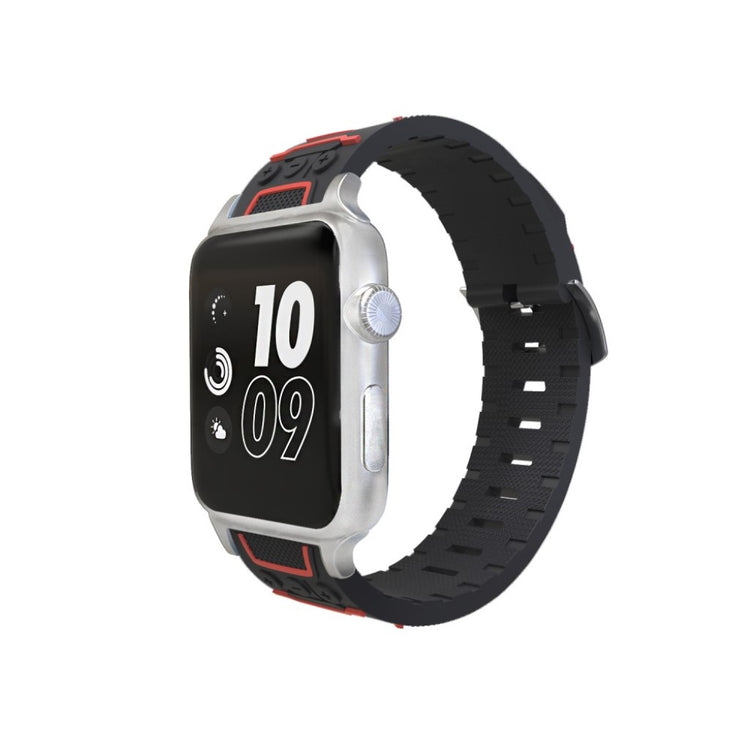 Meget cool Apple Watch Series 4 44mm Silikone Rem - Rød#serie_2