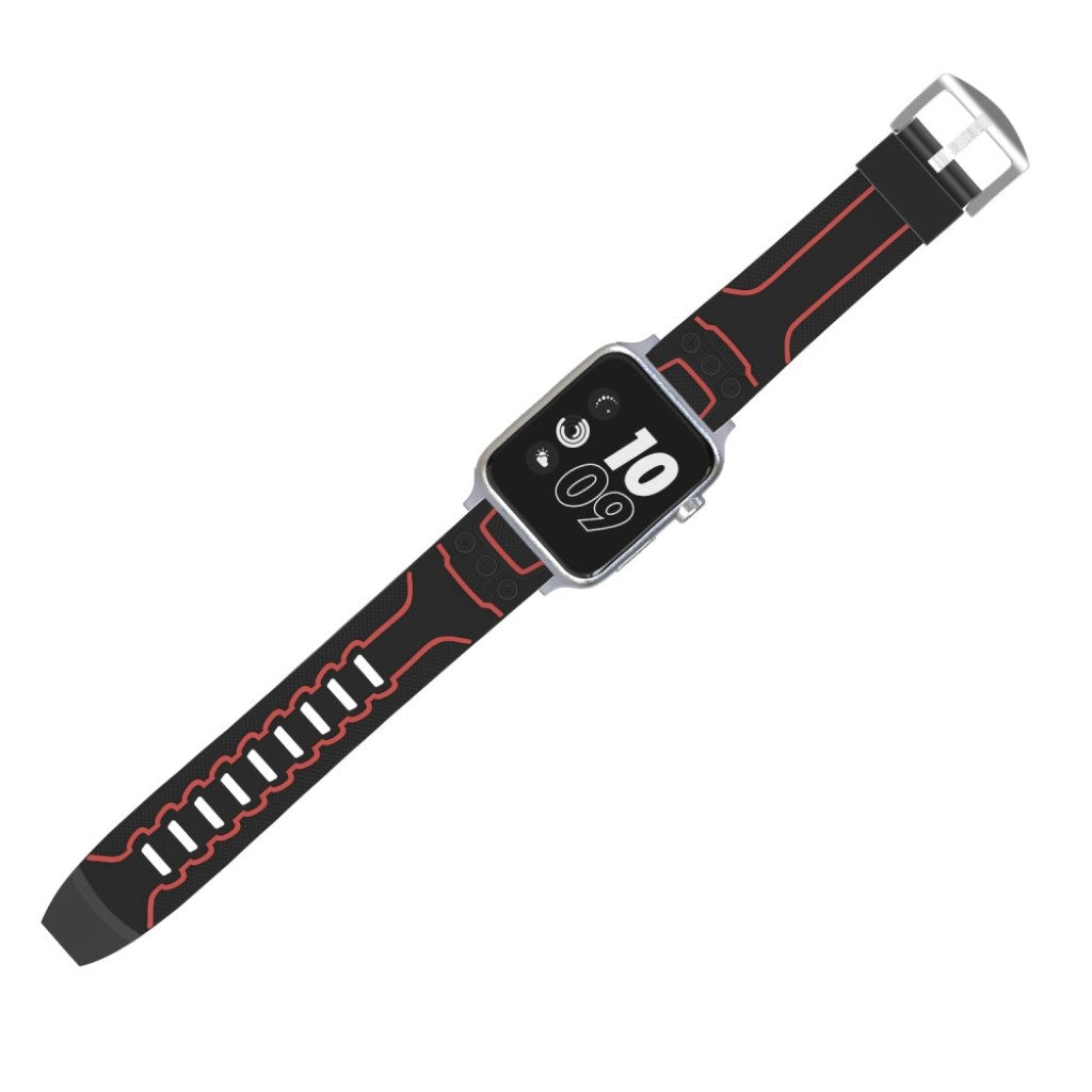 Meget cool Apple Watch Series 4 44mm Silikone Rem - Rød#serie_2