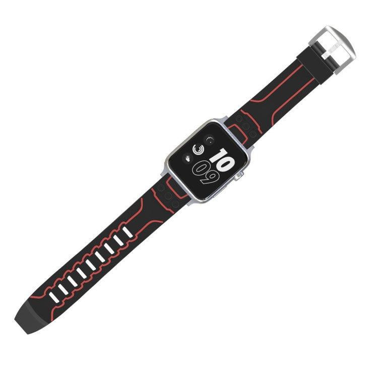 Meget cool Apple Watch Series 4 44mm Silikone Rem - Rød#serie_2