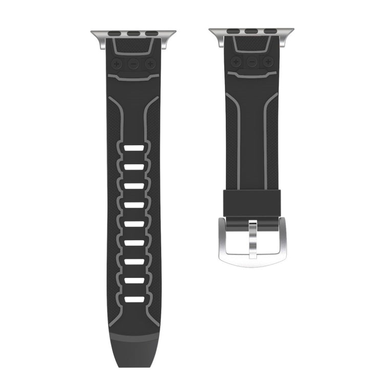 Meget cool Apple Watch Series 4 44mm Silikone Rem - Sort#serie_3