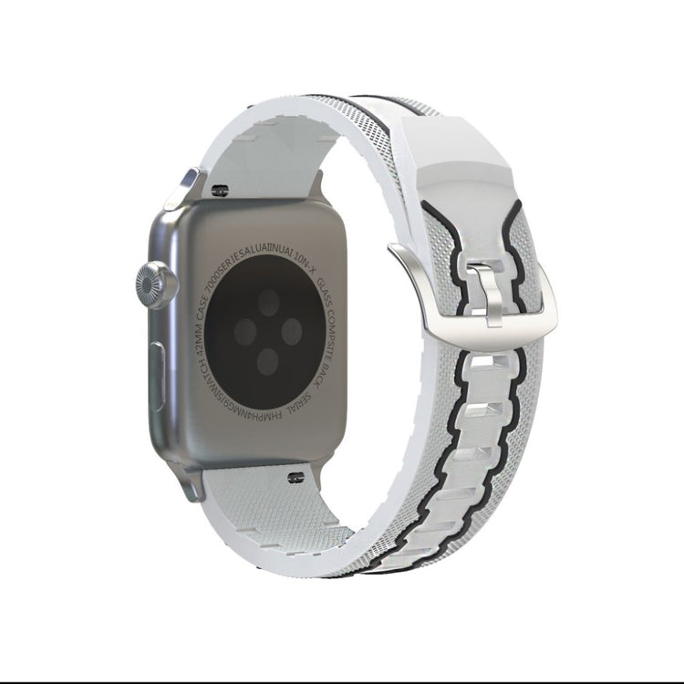 Meget cool Apple Watch Series 4 44mm Silikone Rem - Hvid#serie_4