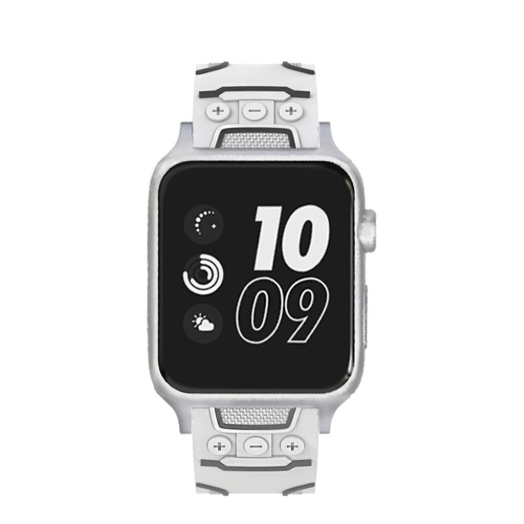Meget cool Apple Watch Series 4 44mm Silikone Rem - Hvid#serie_4