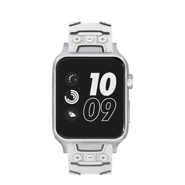 Meget cool Apple Watch Series 4 44mm Silikone Rem - Hvid#serie_4